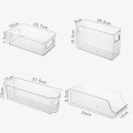 Economical custom design plastic drawer refrigerator organizer bins with handle